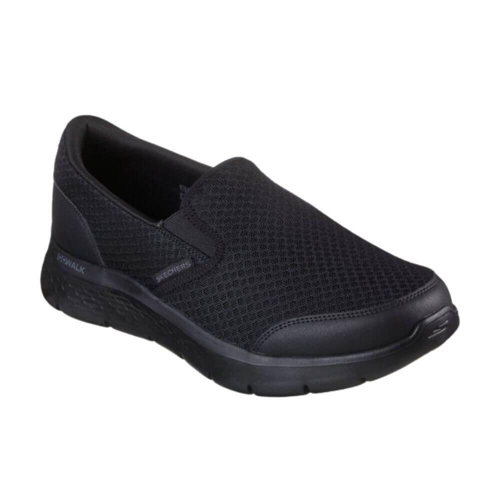 Zapatillas Skechers Go Walk Flex Request, Negras 3/4