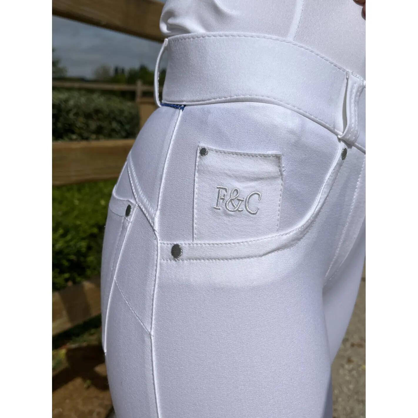 Pantaloni da equitazione da donna a media aderenza Flags&Cup Maria 3/4