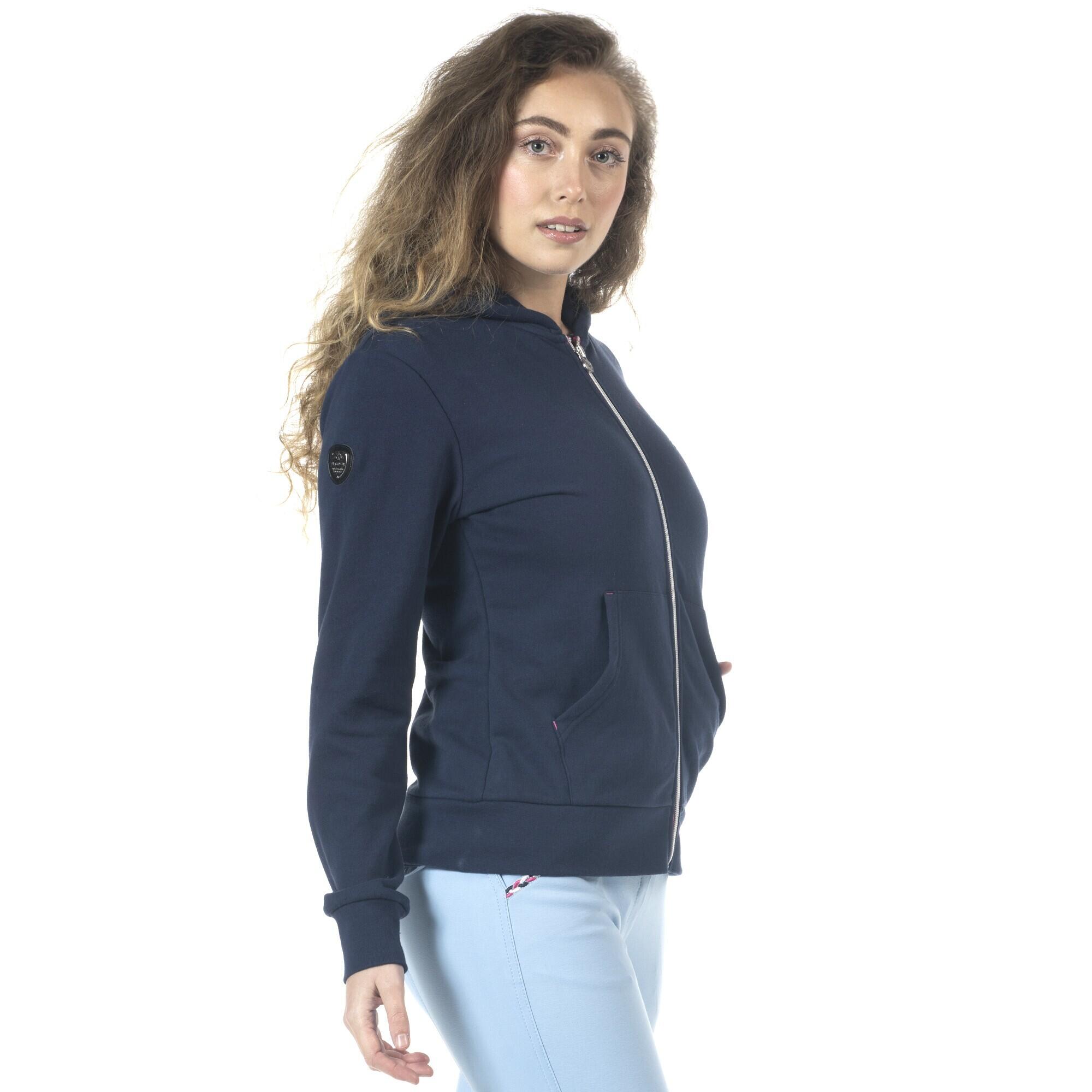 Kapuzenpullover Reiten Mädchen Flags&Cup Obera 2/4