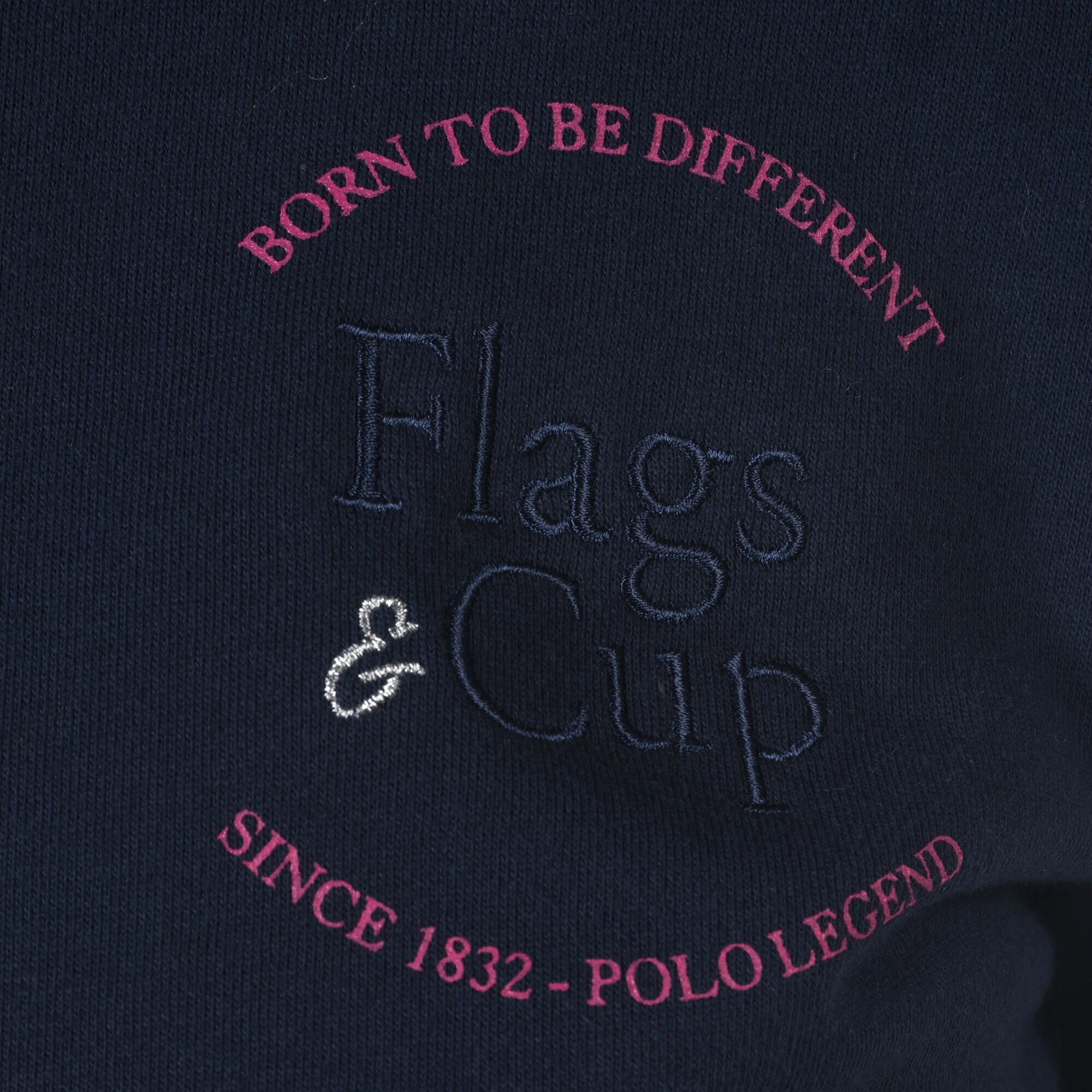 Kapuzenpullover Reiten Mädchen Flags&Cup Obera 3/4