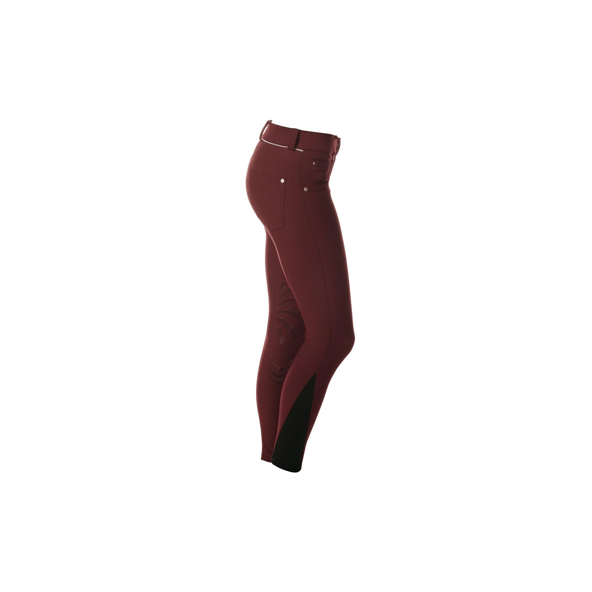 Damskie spodnie do jazdy konnej Flags&Cup Push Up 3/4