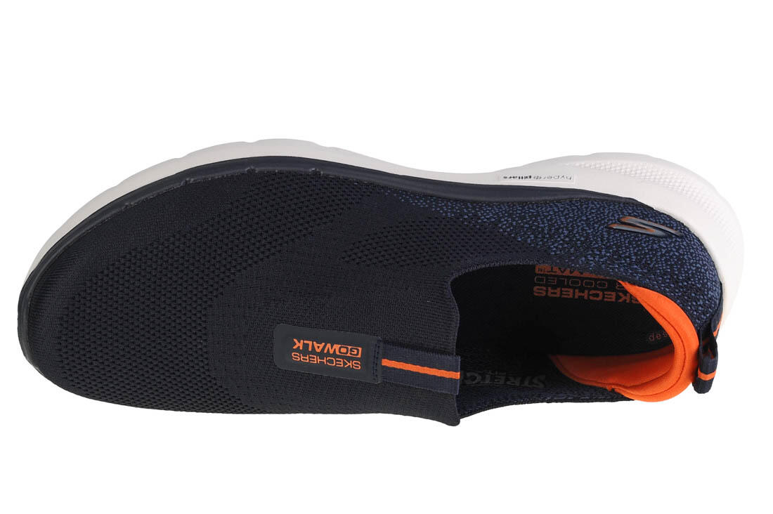 Schoenen Skechers GOwalk 6 Marineblauw Comfort 3/4