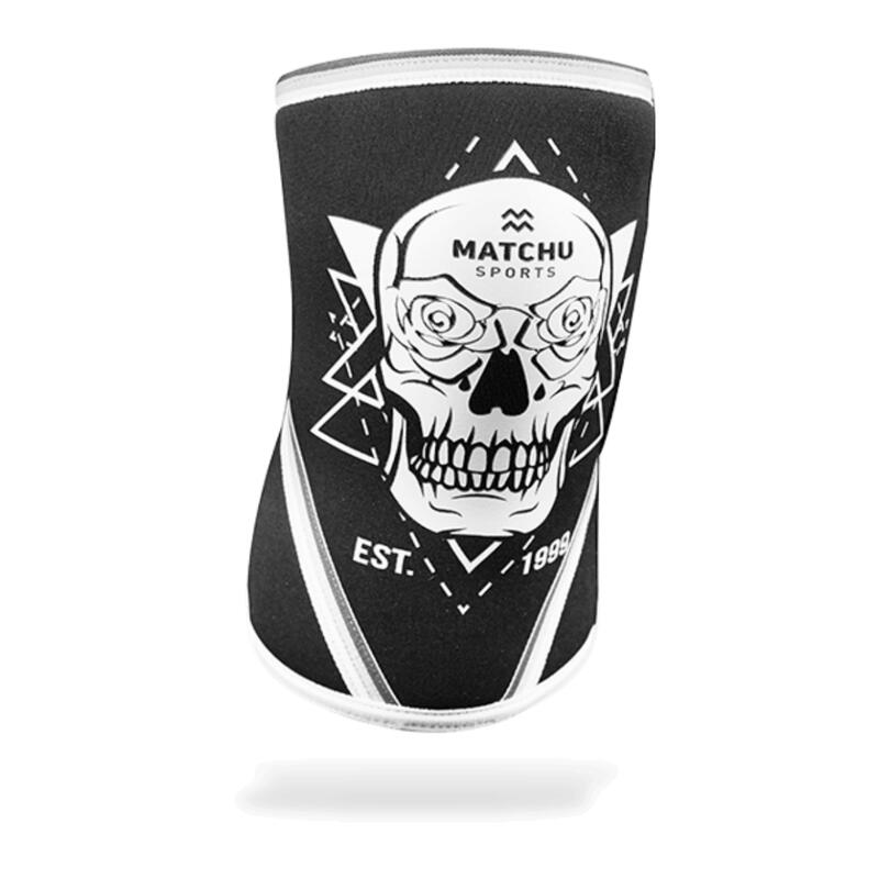 Knee sleeve skull maat S