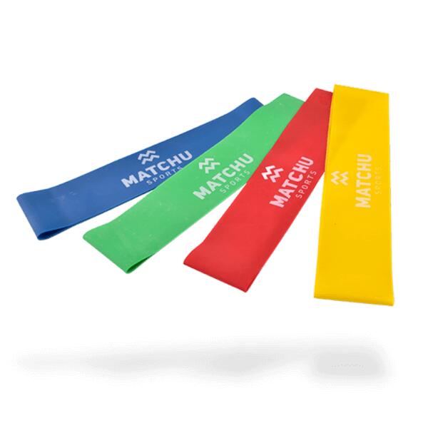 Conjunto de bandas de resistência - 4 resistências - Látex - unisexo