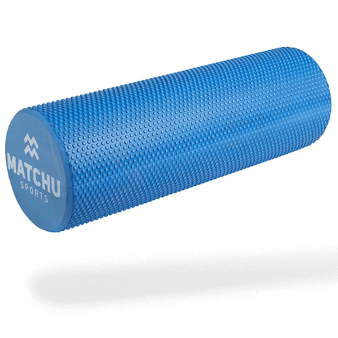 MATCHU SPORTS Foam Roller Zacht - Blauw - 45cm - Ø 15cm