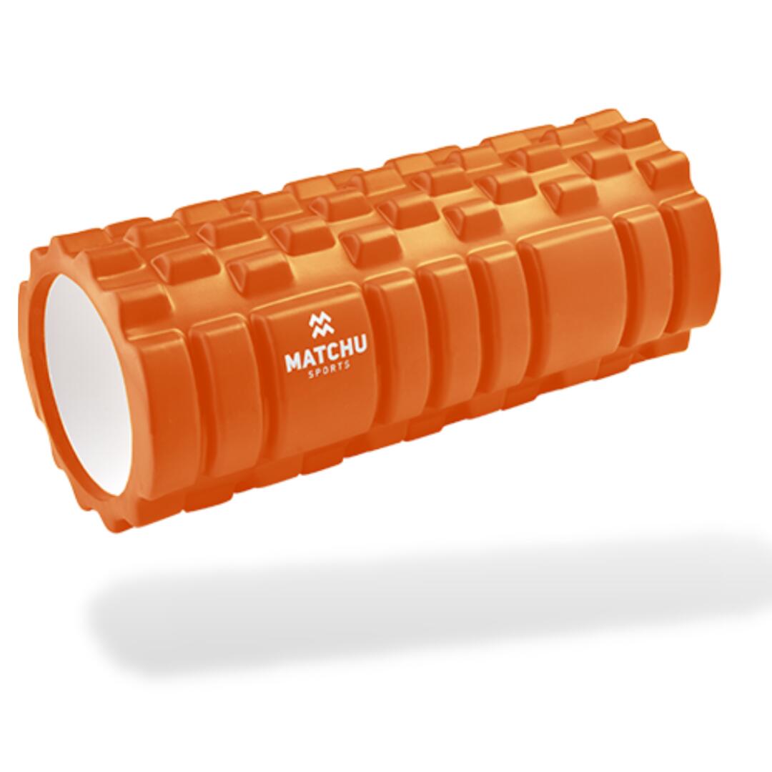 MATCHU SPORTS Faszienrolle 33 cm - Massagerolle - Foam Roller - 33 in 1 - Orange