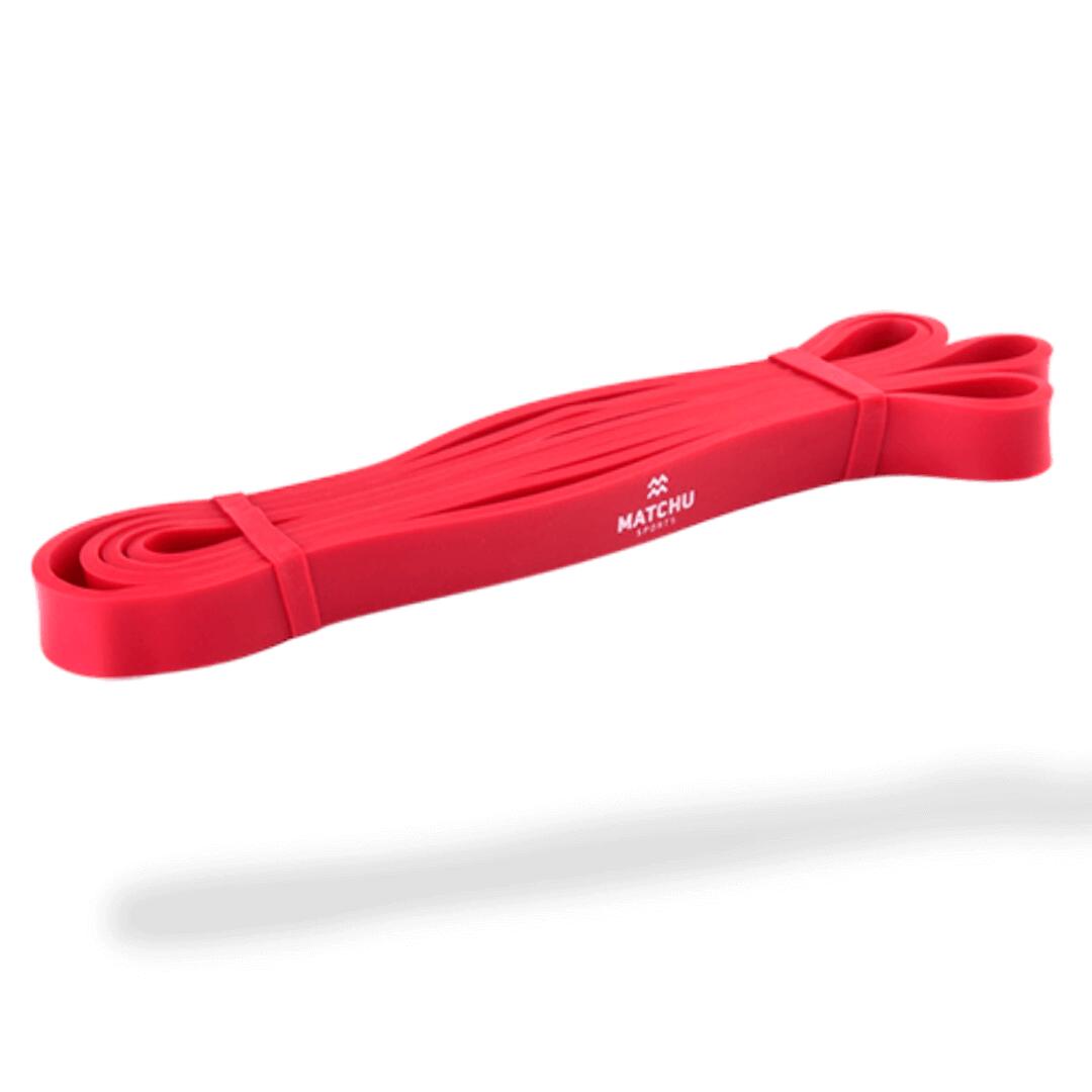 Faixa elástica - faixa de potência - 1 metro - 11 - 29 kg - vermelho
