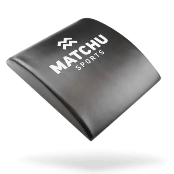MATCHU SPORTS Ab Mat - Sit Up Kissen - 36 × 30 × 7 cm - Kunstleder - Schwarz