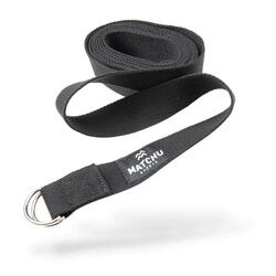 Sangle de yoga - 3m x 3.5 cm - Noir