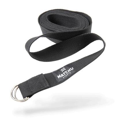Sangle de yoga - 3m x 3.5 cm - Noir