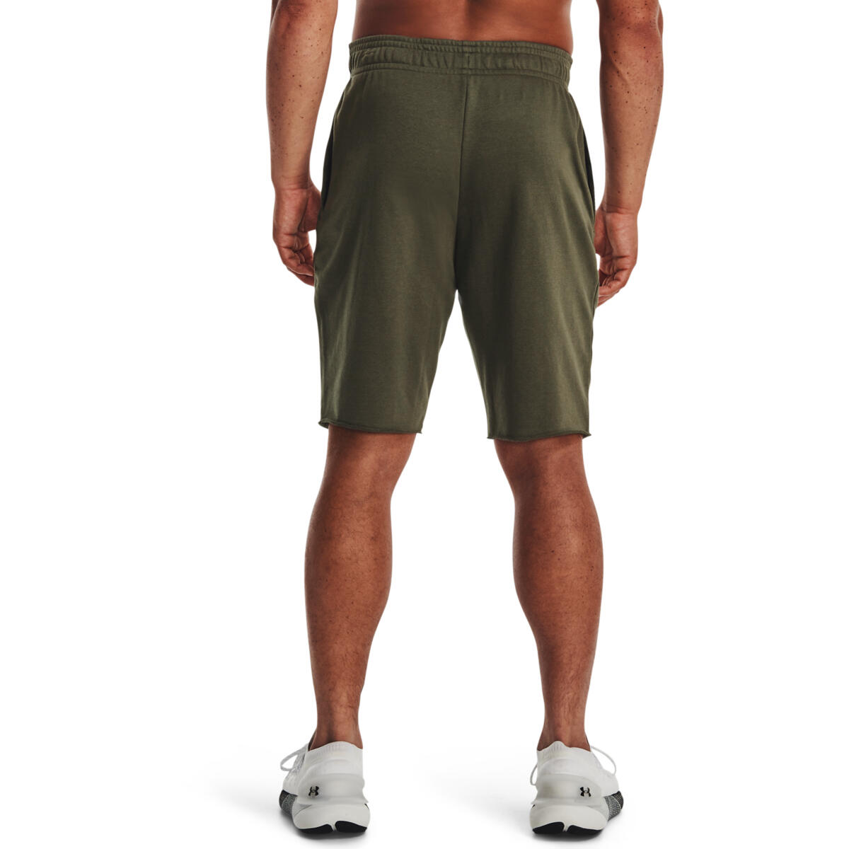 Shorts Under Armour UA Rival Terry, Vert, Hommes 2/5