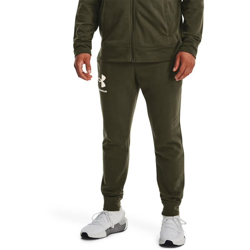 Pantalon Under Armour UA Rival Terry, Vert, Hommes