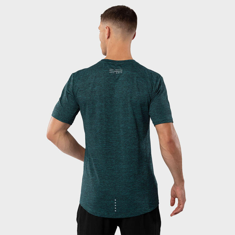 T-shirt manches courtes homme Fitness Alkaline Vert émeraude