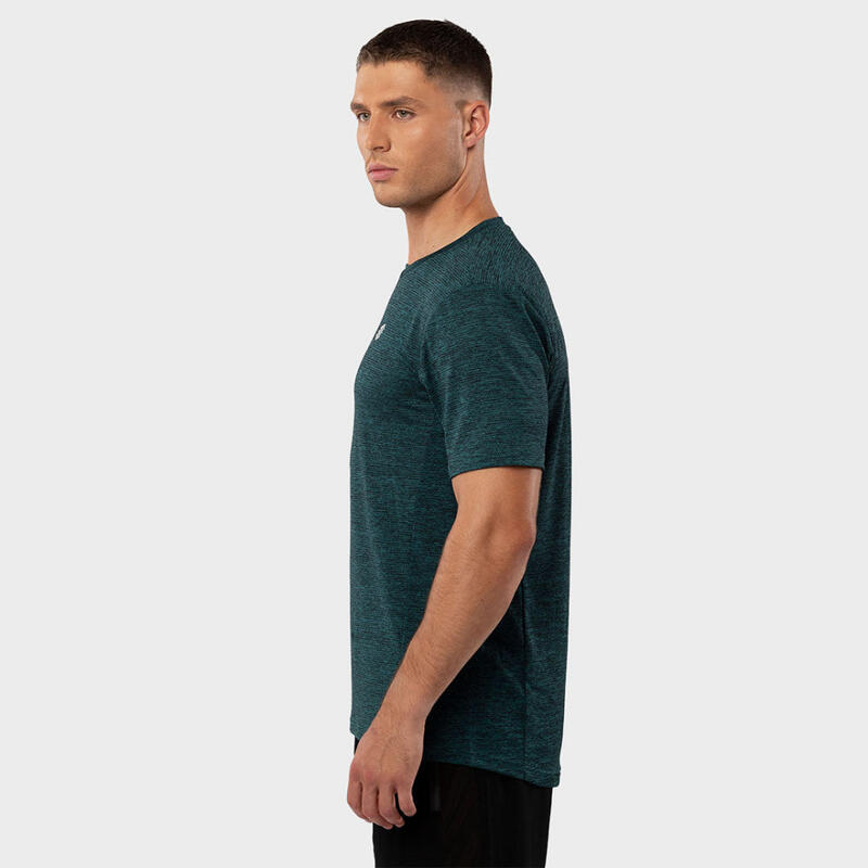 Camisola de manga curta para homem Fitness Alkaline SIROKO Verde Esmeralda