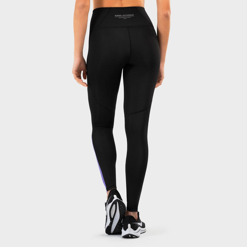 Mallas leggings deportivas de talle medio fitness Mujer S-Power SIROKO Negro 2/7