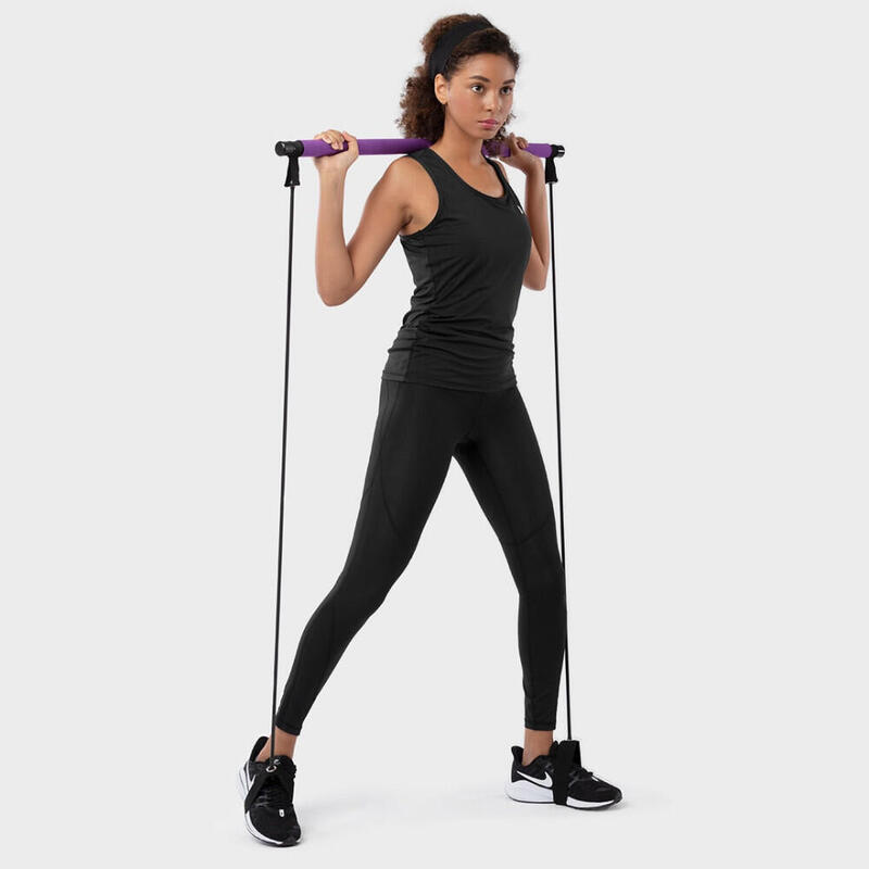 Mallas talle medio fitness SIROKO Future Fit Negro Mujer
