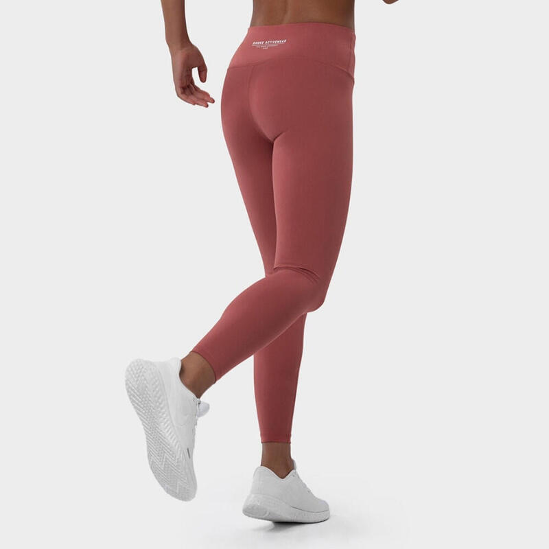 Mallas leggings deportivas de talle medio fitness Mujer Success SIROKO Terracota