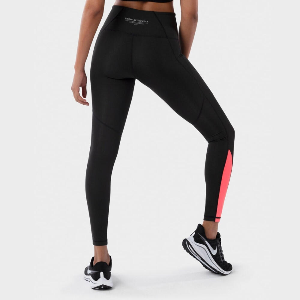 Leggings mid-rise da allenamento Fitness Donna Xtra SIROKO Nero 2/7