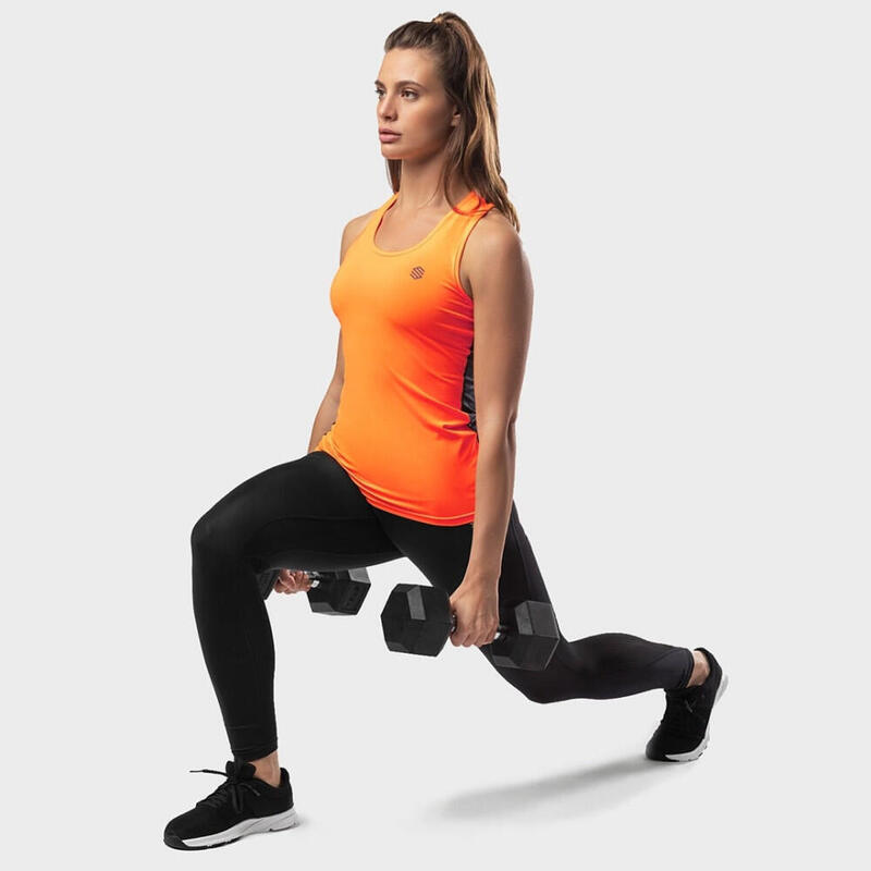 Damen Fitness tanktop für Volcano SIROKO Orangerot