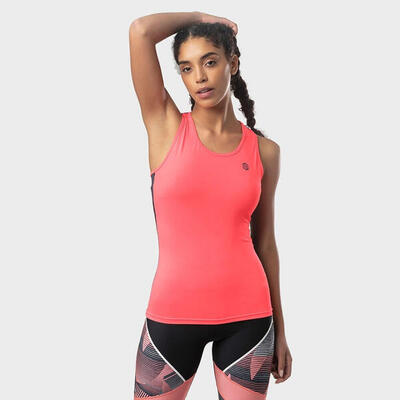 Canotta da donna Fitness Tropic Verde Fluo