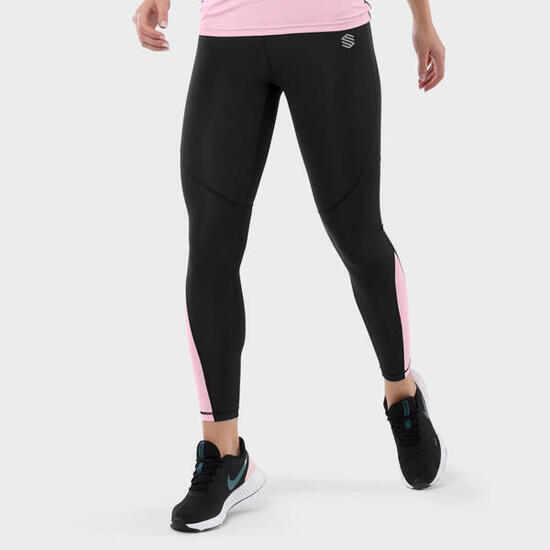 Leggings sport taille mi-haute Fitness Femme Air Pro Noir