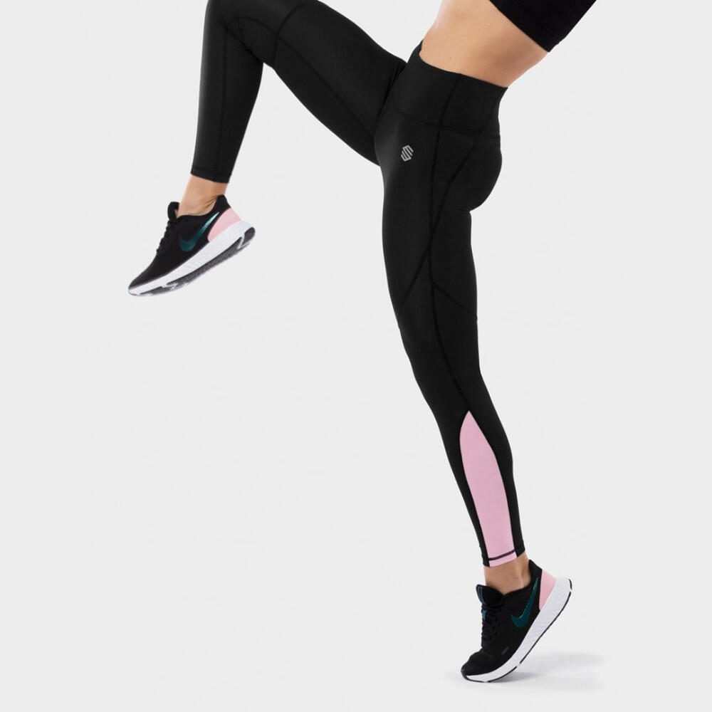 Mallas leggings deportivas de talle medio fitness Mujer Air Pro SIROKO Negro 3/7