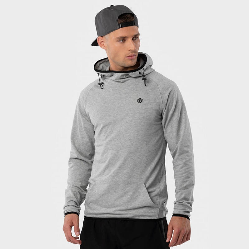 Sweat à capuche fitness homme Challenger Gris Nacré