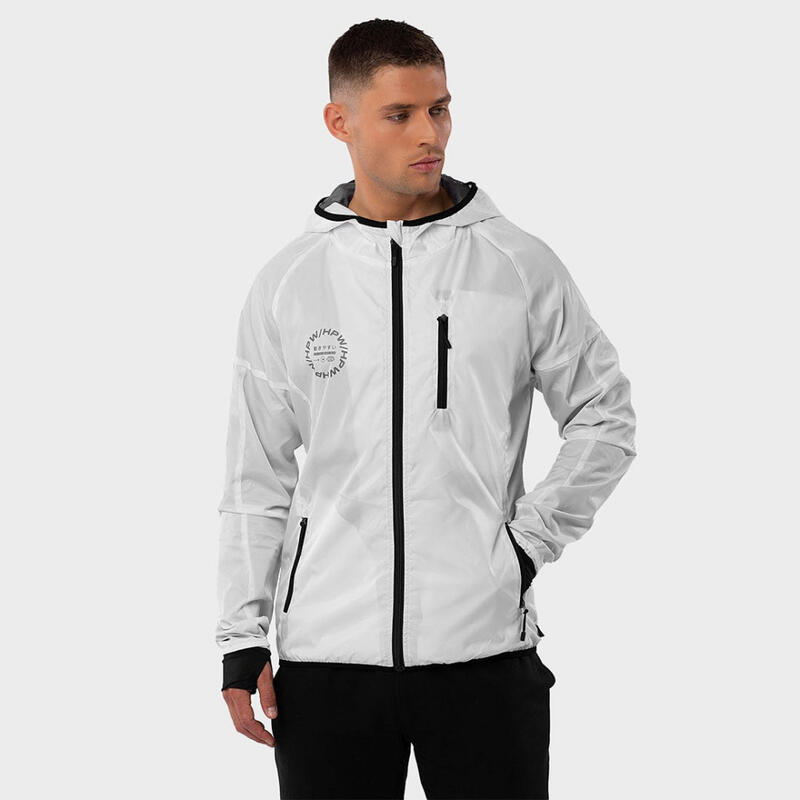 Veste coupe-vent homme Fitness Supra Blanc