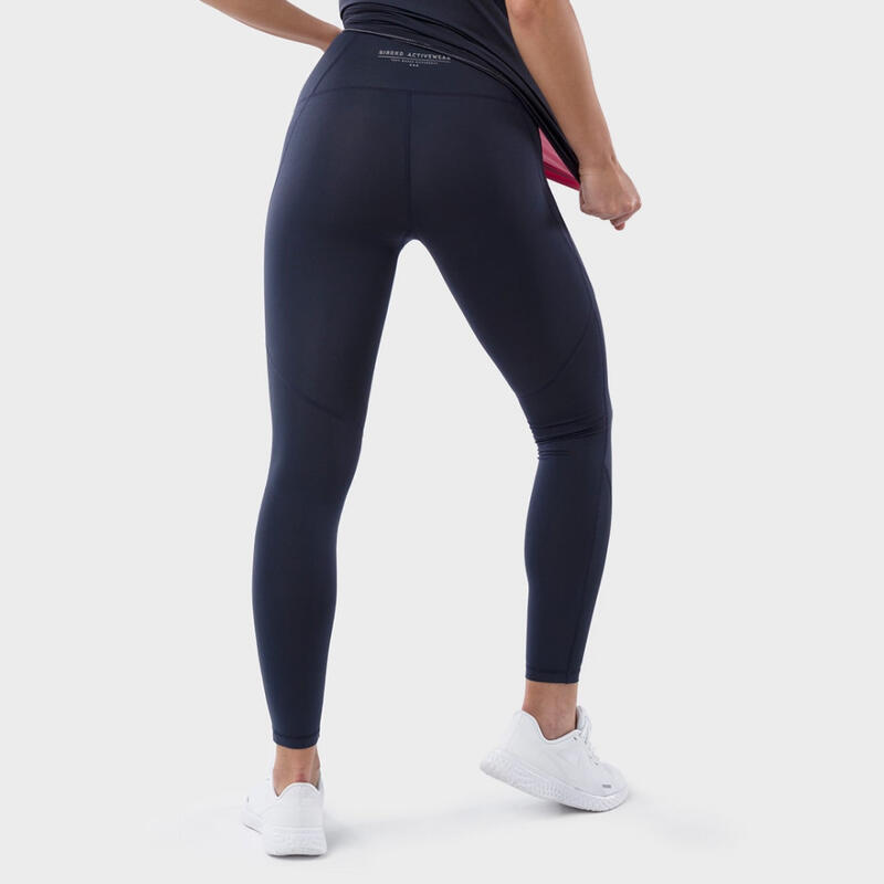 Mallas deportivas de talle medio fitness Mujer Adrenaline SIROKO Negro Azulado