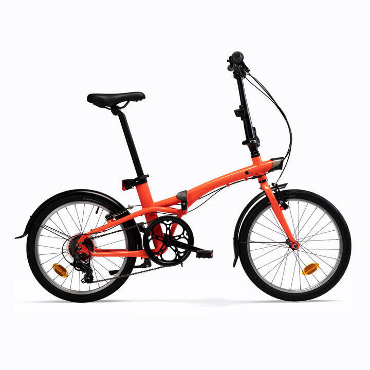 BTWIN REFURBISHED 20 INCH FOLDING BIKE BTWIN 500 - ORANGE - A GRADE