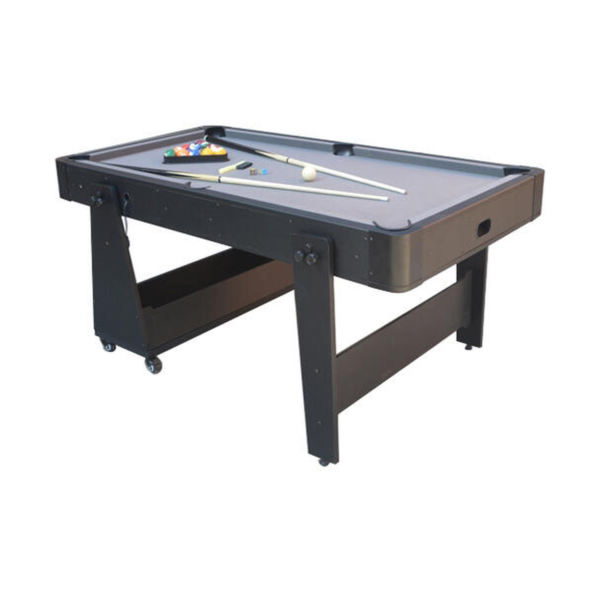 NORTH Twist 2in1 Air Hockey/Table De Billard Noir/Noir 5FT 2/5