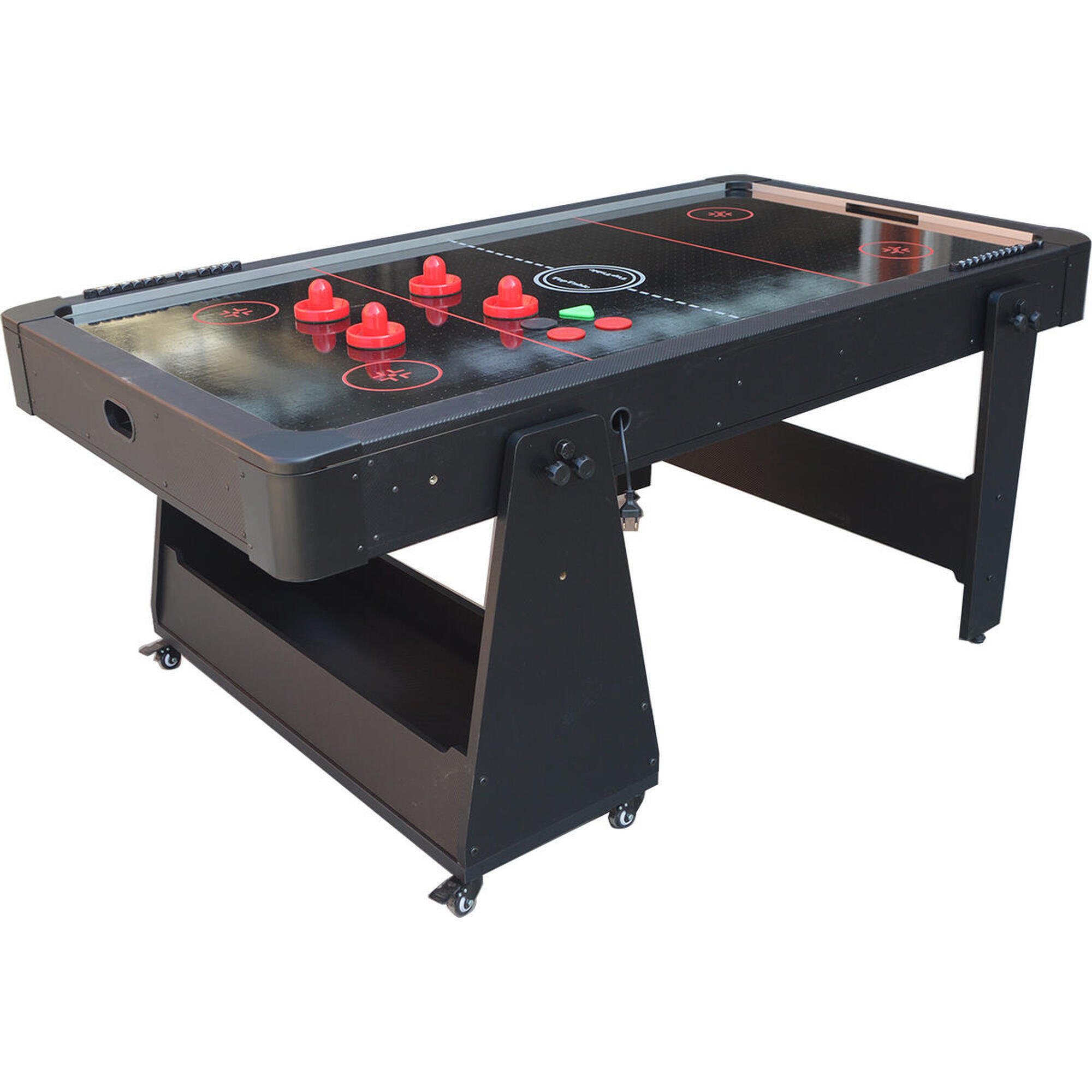 NORTH Twist 2in1 Max Air Hockey/Table De Billard Noir/Noir 6FT 3/7