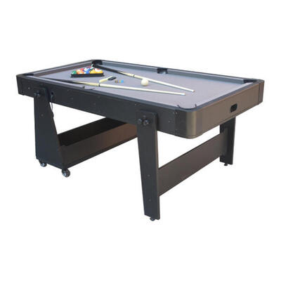 North airhockey/pooltafel twist 2-1 max grijs / zwart