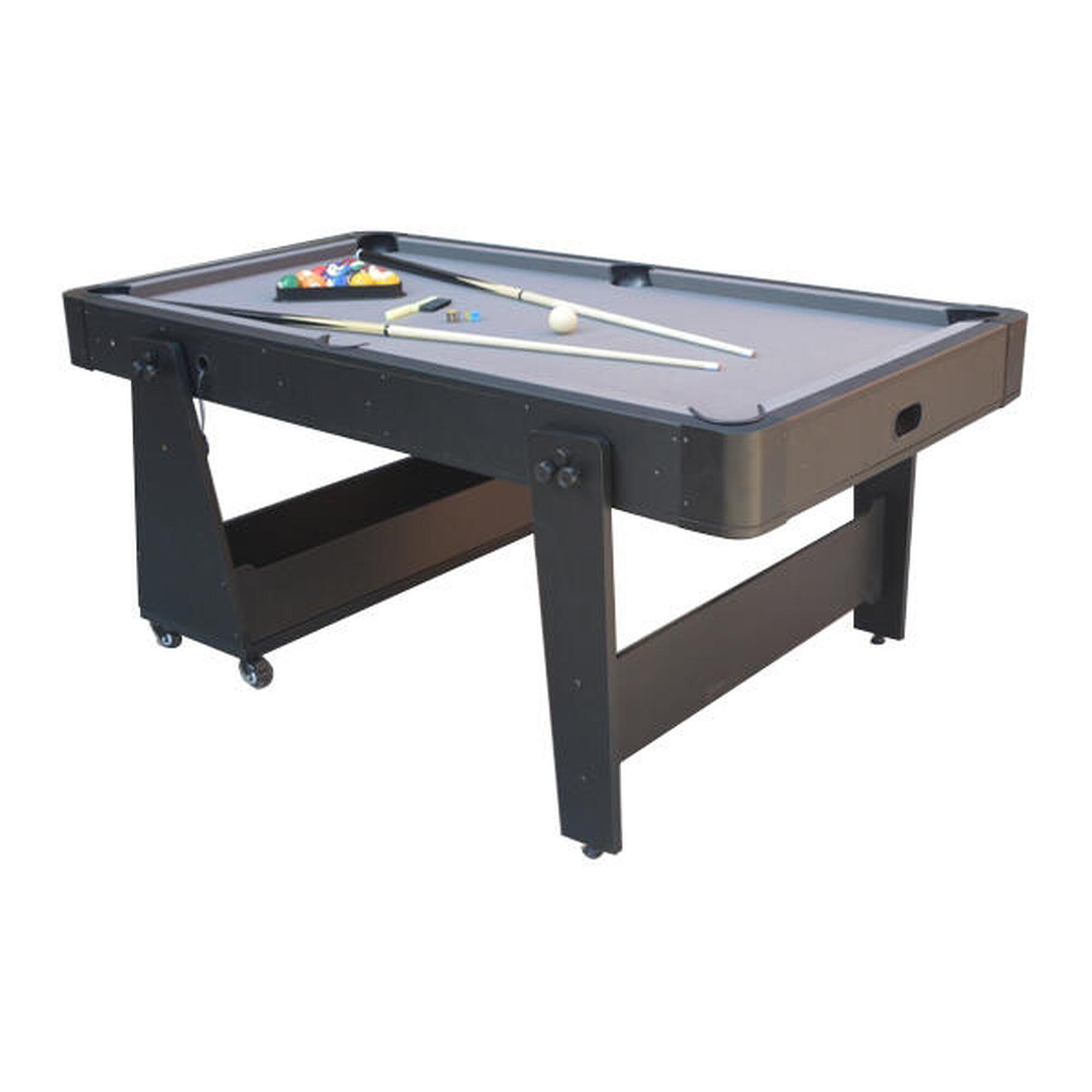 North Sports - North Twist 2in1 Max Air Hockey/table De Billard Noir/noir 6ft - Billard - Noir - Taille Unique - Decathlon