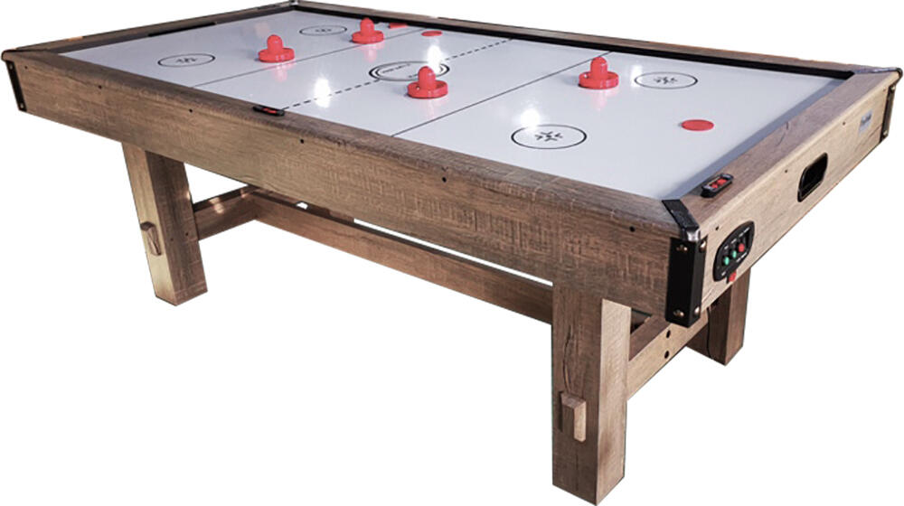 NORTH Dining Timber Table De Air Hockey Met Tennis De Table Wood/Blanc 7FT 2/5