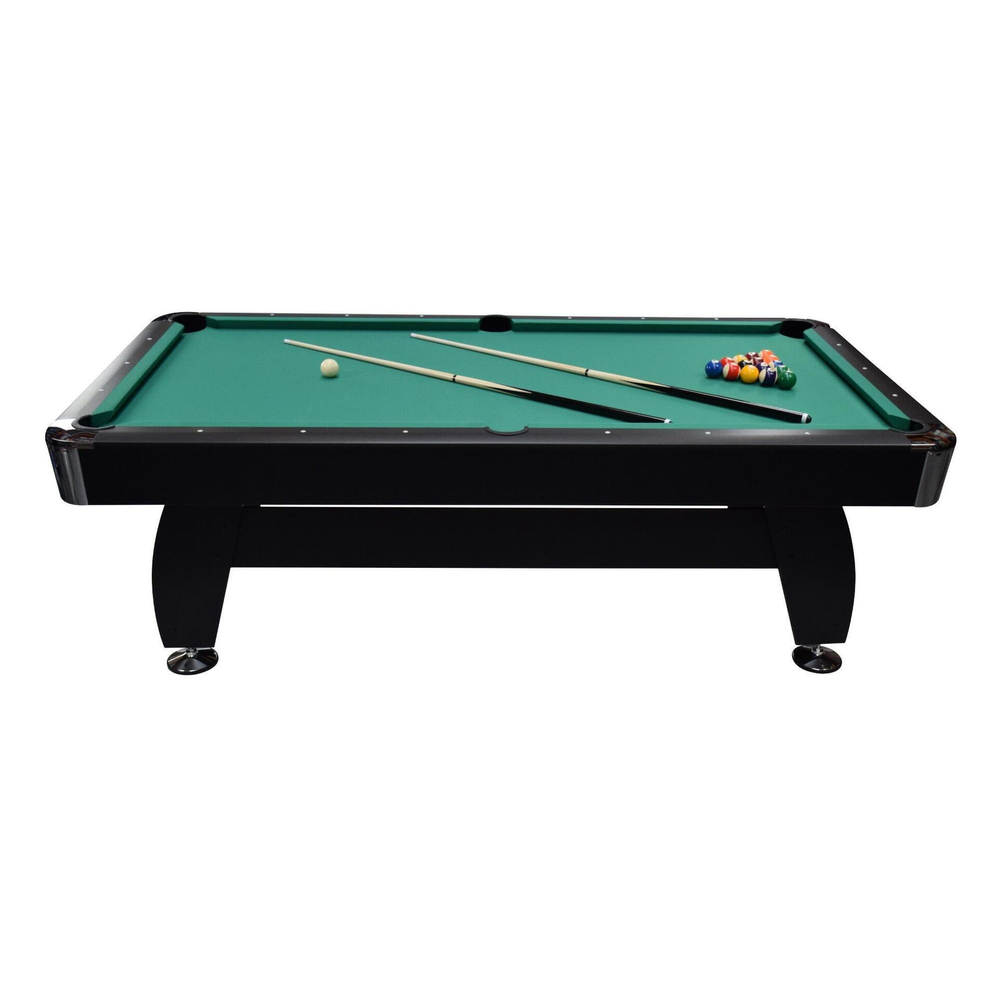 NORTH Gardone Pooltafel Zwart/Groen 8FT 6/7