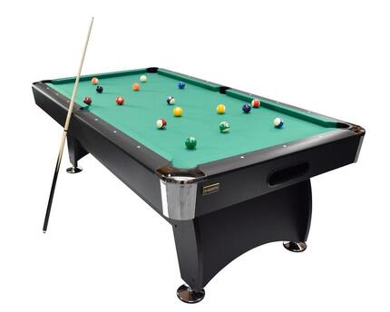 NORTH Gardone Billardtisch Schwarz/Grün 7FT