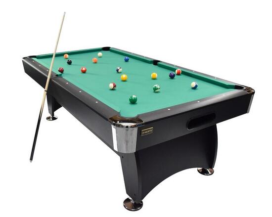 NORTH Gardone Billardtisch Schwarz/Grün 7FT