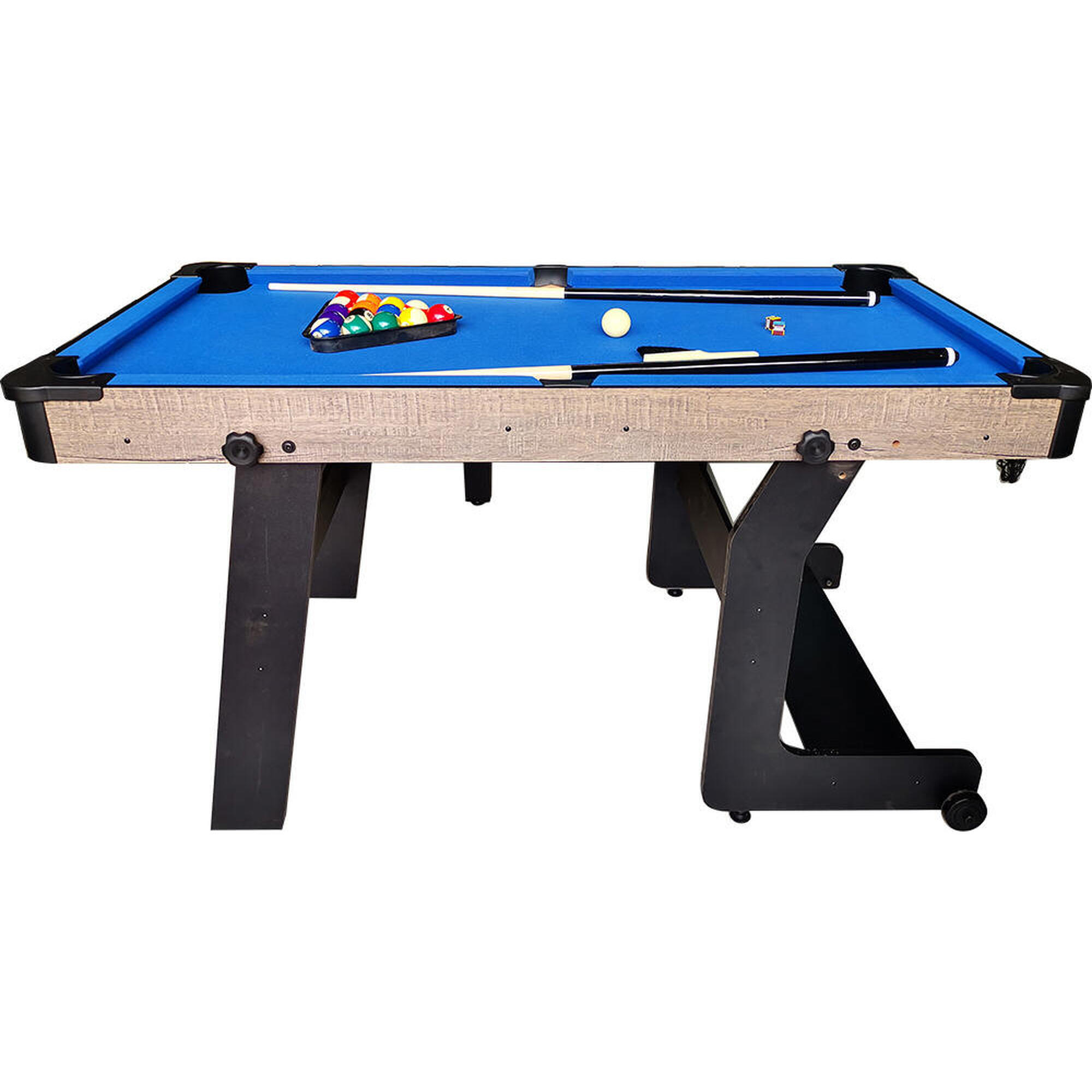 NORTH Pooltafel Fun Fold-Up Wood 5FT 3/5