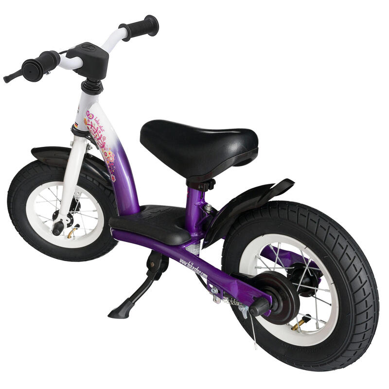 Bicicleta sin pedales infantil 10 pulgadas BIKESTAR classic lila 2 años