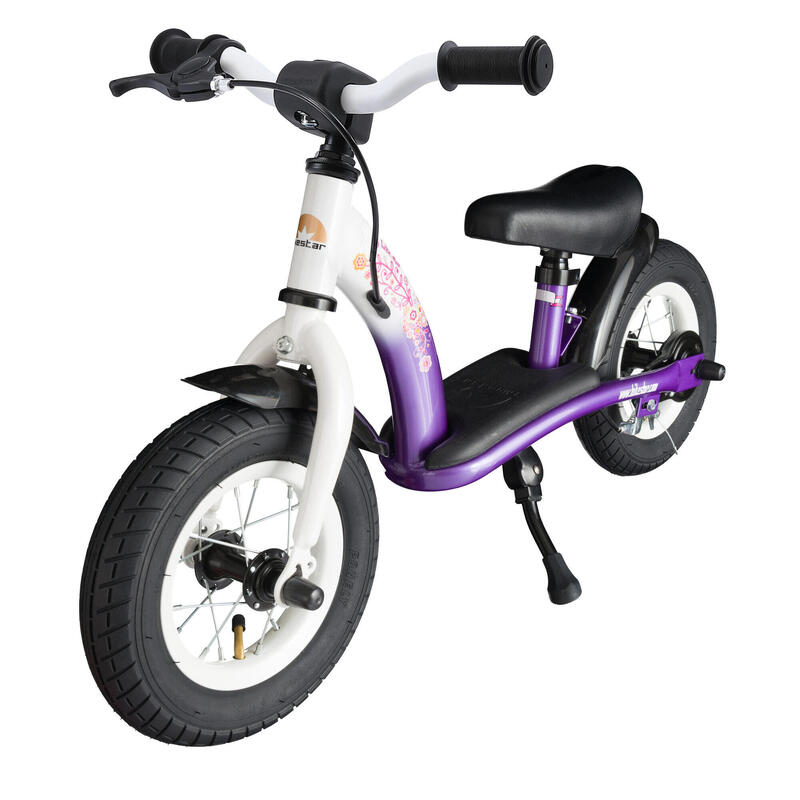 Bicicleta sin pedales infantil 10 pulgadas BIKESTAR classic lila 2 años