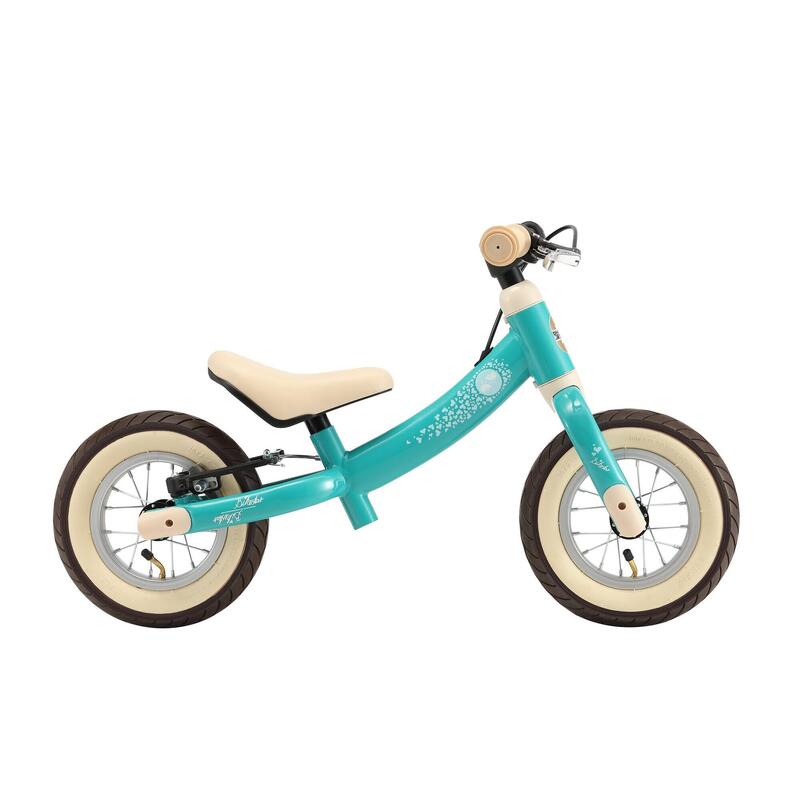 Bikestar meegroei loopfiets Sport 10 inch, turquoise/vogels