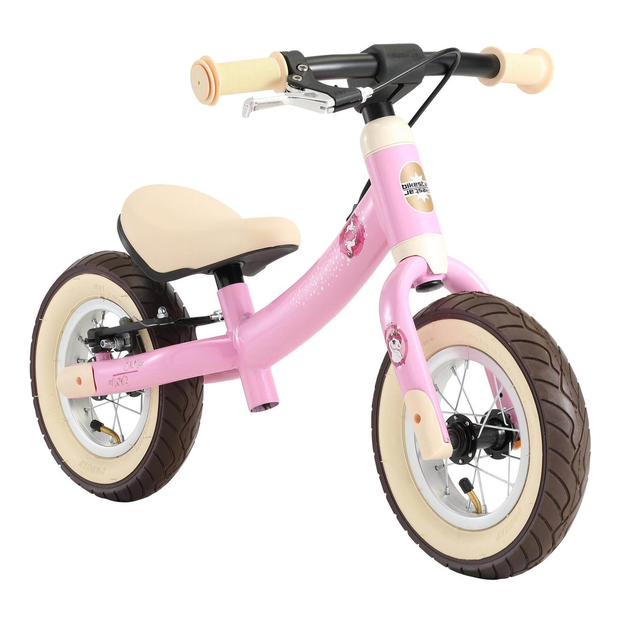 BIKESTAR Bikestar meegroei loopfiets Sport 10 inch, roze/eenhoorn