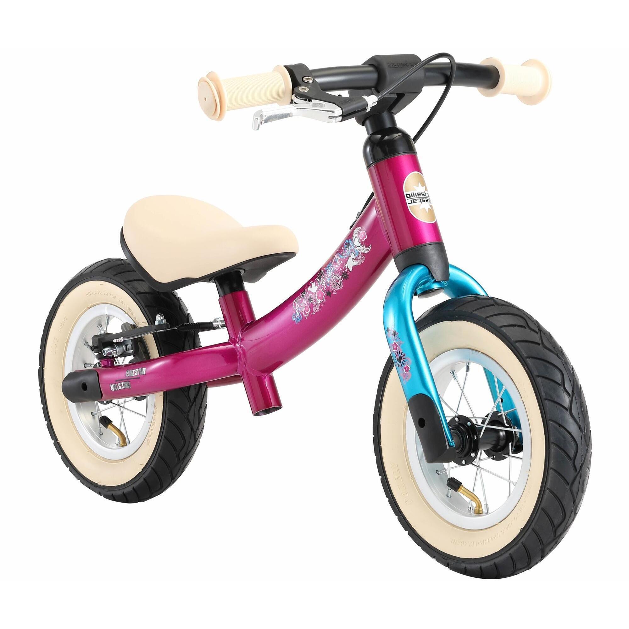 BIKESTAR Bikestar meegroei loopfiets Sport 10 inch, paars/turquoise