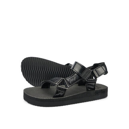 Damen comfy*sandal Sandale Schwarz