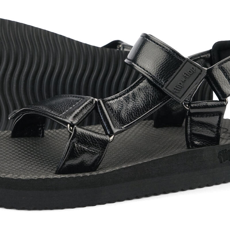 Damen flip*flop comfy*sandal Sandale Schwarz