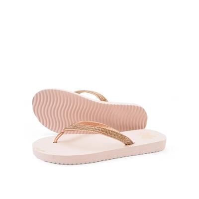 Dames teenslippers flip*glam wit