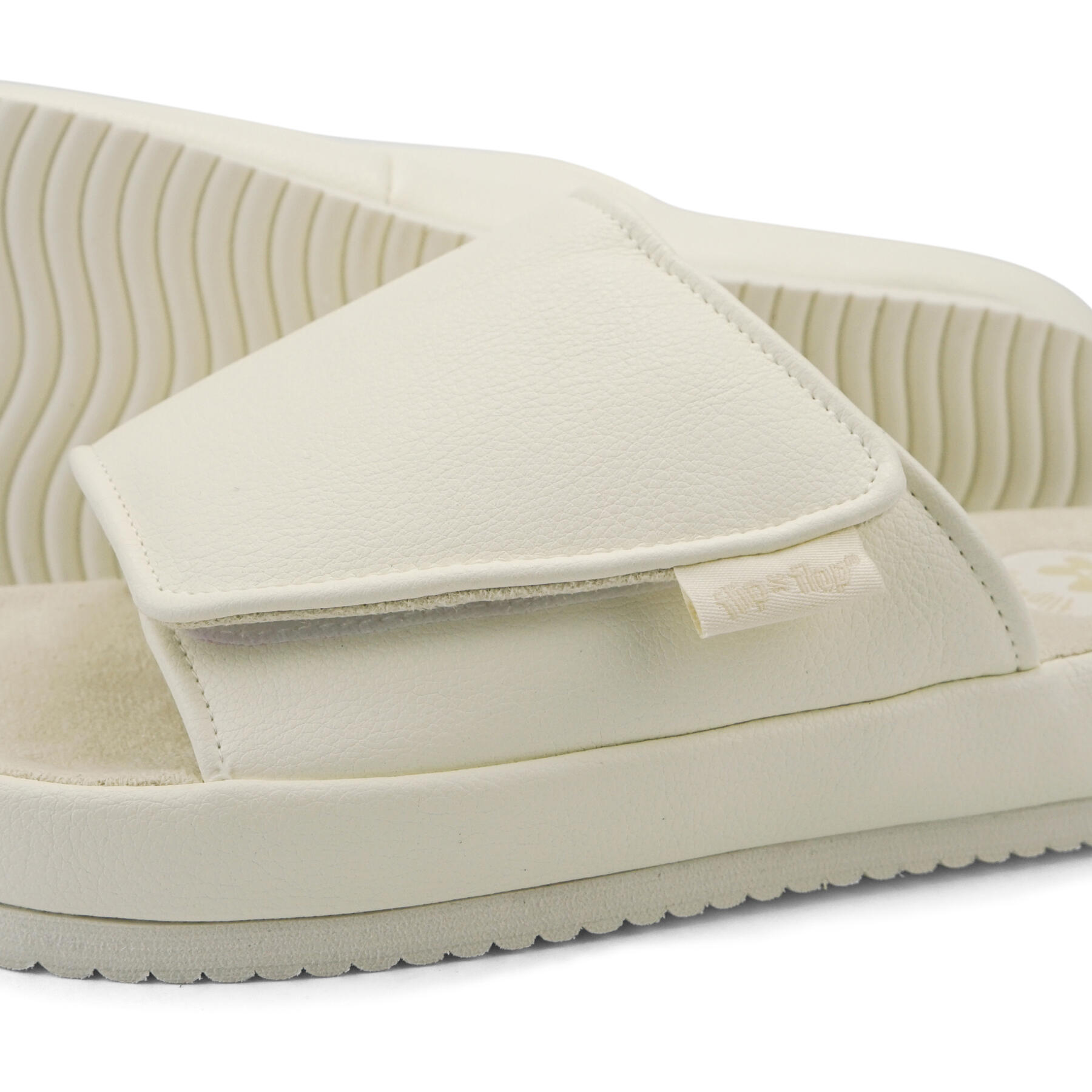 Femme slide*velcro Slides Beige clair 4/6