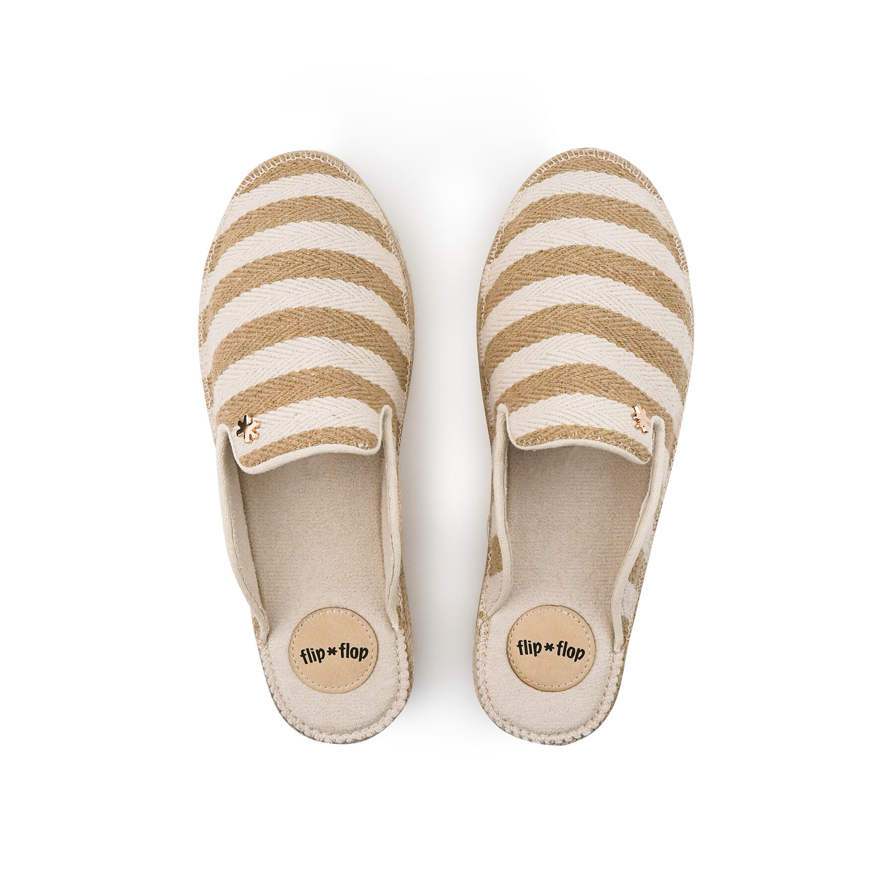 Dames espadrille*slip-in Espadrilles Lichtbeige / Beige 3/4