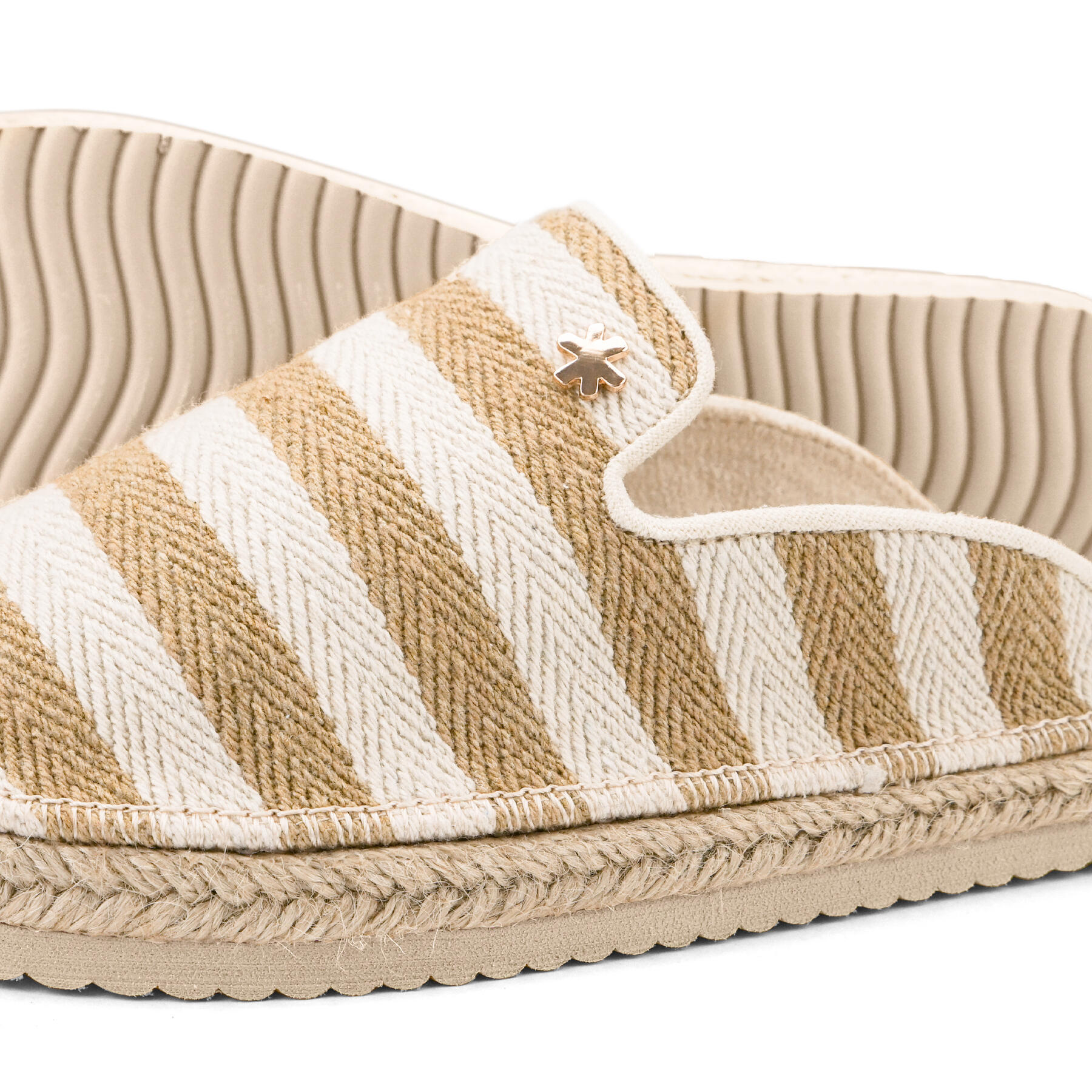 Dames espadrille*slip-in Espadrilles Lichtbeige / Beige 4/4